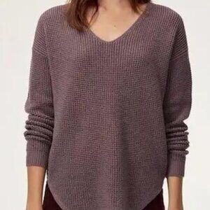 Aritzia Wilfred Free Wolter Sweater in Wine XS